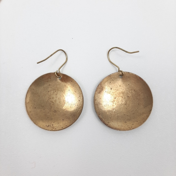 Gold Turquoise Boho Pierced Hook Earrings Set of Four - Picture 9 of 10